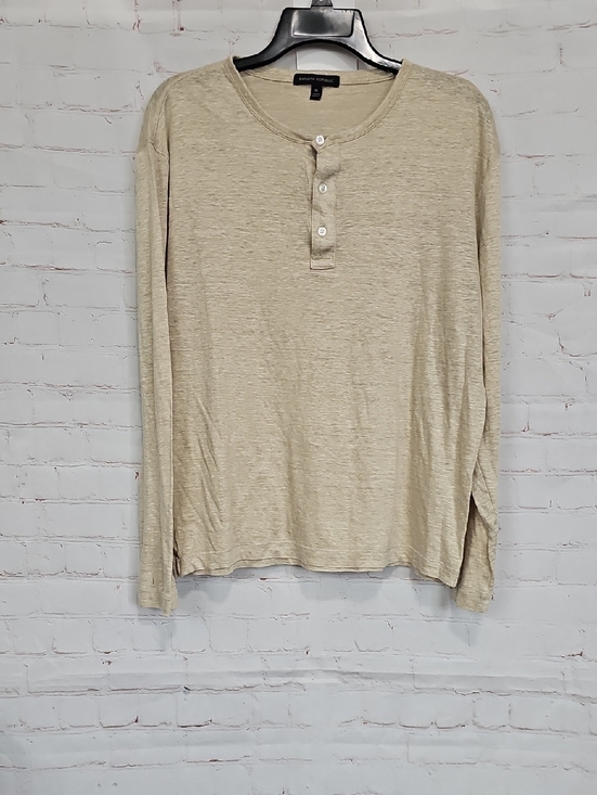 Banana Republic Tops - Banana Republic Beige Long-Sleeve Henley Tee